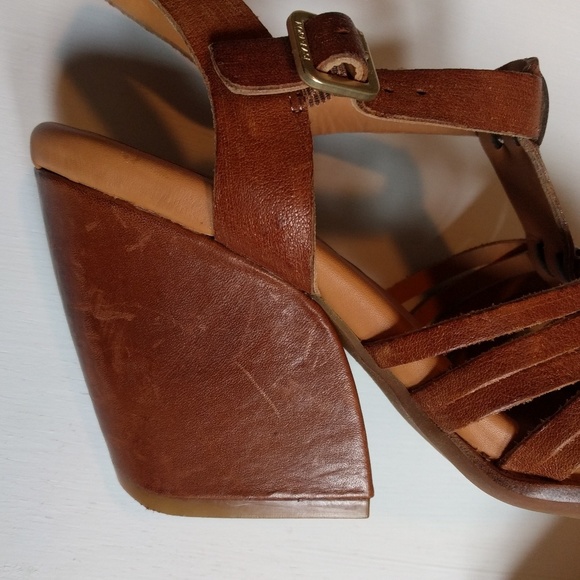 Korks by Kork Ease Cruz Leather Sandal Heels 7 - Picture 4 of 8